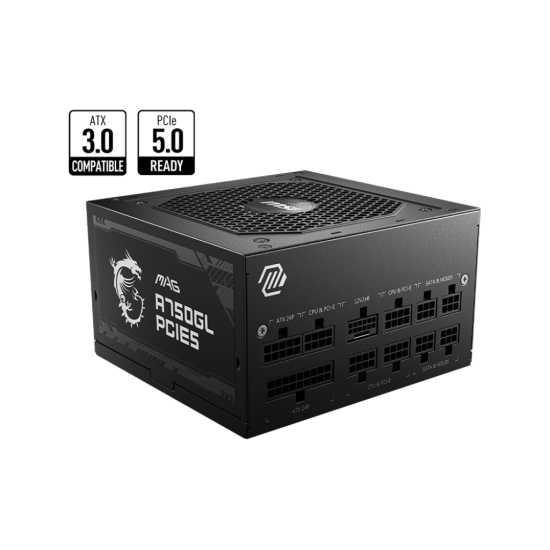 MSI POWER_SUPPLY 750W EFF_90 PFC_ACTIVE MODULAR FAN_120MM