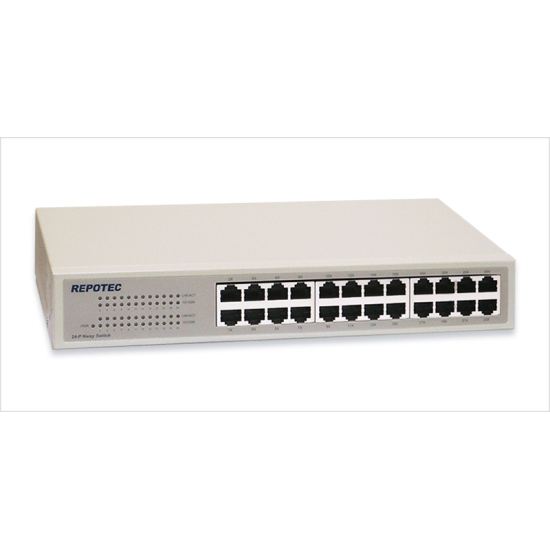 REPOTEC SWITCH MBIT 24PORTS 