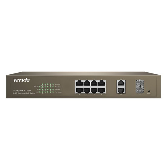 TENDA SWITCH COMBINED UNMANAGED 5.6GBPS 10PORTS POE 6KV_PROTECTION