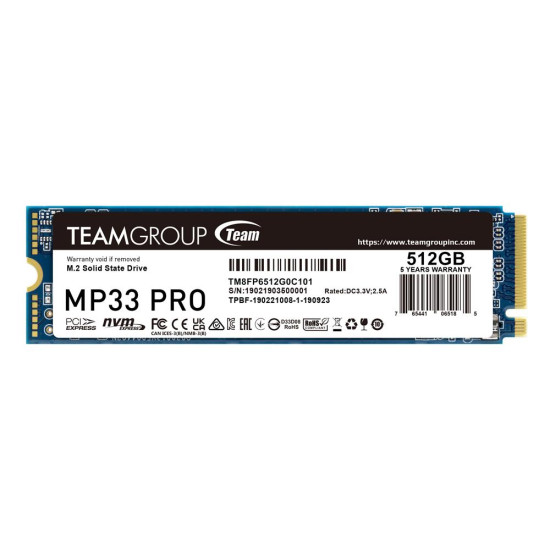 TEAM_GROUP SSD 512GB INT M2_PCI-E_GEN3 2280 NVMe