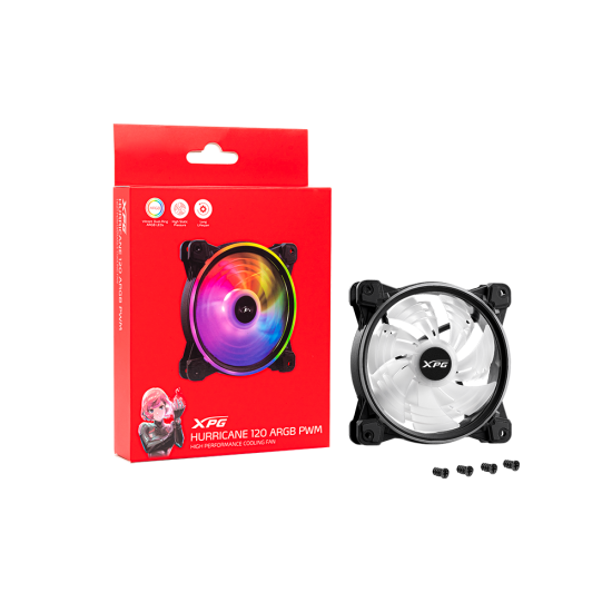 XPG HURRICANE 120 ARGB PWM BK