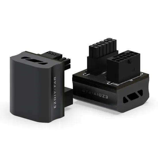 EZDIY-FAB адаптер за видеокарта 12VHPWR 600W - STD 180° Black EZDIY-FAB адаптер за видеокарта 12VHPWR 600W - STD 180° Black