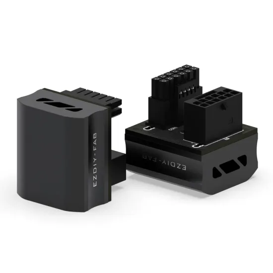 EZDIY-FAB адаптер за видеокарта 12VHPWR 600W - RVS 180° Black EZDIY-FAB адаптер за видеокарта 12VHPWR 600W - RVS 180° Black