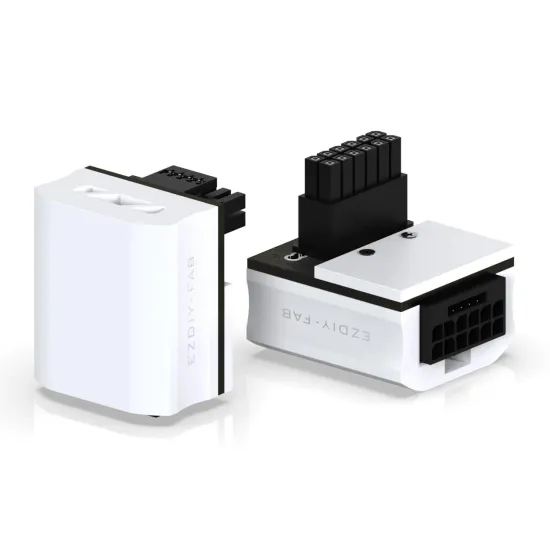 EZDIY-FAB адаптер за видеокарта 12VHPWR 600W - RVS 90° White EZDIY-FAB адаптер за видеокарта 12VHPWR 600W - RVS 90° White