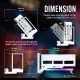 EZDIY-FAB ARGB Vertical PCIe 4.0 GPU Mount Bracket Graphic Card Holder 45° Riser Cable - White EZDIY-FAB ARGB Vertical PCIe 4.0 GPU Mount Bracket Graphic Card Holder 45° Riser Cable - White