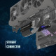 EZDIY-FAB High Speed Riser Cable PCIe x16 4.0 Port GPU Extension Card-Straight Connector 300mm EZDIY-FAB High Speed Riser Cable PCIe x16 4.0 Port GPU Extension Card-Straight Connector 300mm