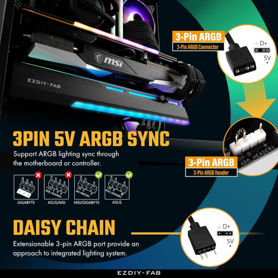 GPU Holder EZDIY-FAB ARGB - Black GPU Holder EZDIY-FAB ARGB - Black