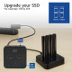 Dual SSD docking clone station, ACT M.2 NVMe/PCIe, USB-C 3.2 Gen2, 10 Gbps Dual SSD docking clone station, ACT M.2 NVMe/PCIe, USB-C 3.2 Gen2, 10 Gbps