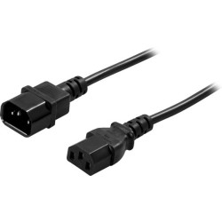 IEC Cable C13/C 14 - 1,80 m, 10A, 0.75 mm2