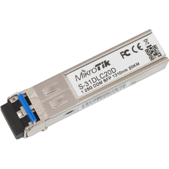 SFP Module Mikrotik S-31DLC20D, 1.25G, 20km SFP Module Mikrotik S-31DLC20D, 1.25G, 20km