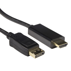 Cable ACT AK3990, DisplayPort male - HDMI-A male, 1.8 m, Black