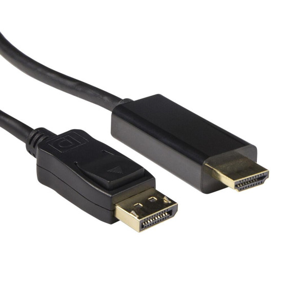 Cable ACT AK3990, DisplayPort male - HDMI-A male, 1.8 m, Black Cable ACT AK3990, DisplayPort male - HDMI-A male, 1.8 m, Black