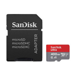 SanDisk Memory card Ultra microSDXC, 400GB + SD Adapter + 98MB/s Class 10 UHS-I A1