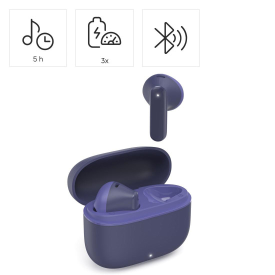 Hama “Freedom Light II” Bluetooth® Headphones, TWS, Earbuds, Voice Control, Blue Hama “Freedom Light II” Bluetooth® Headphones, TWS, Earbuds, Voice Control, Blue