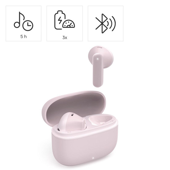 Hama “Freedom Light II” Bluetooth® Headphones, TWS, Earbuds, Voice Control, pink Hama “Freedom Light II” Bluetooth® Headphones, TWS, Earbuds, Voice Control, pink
