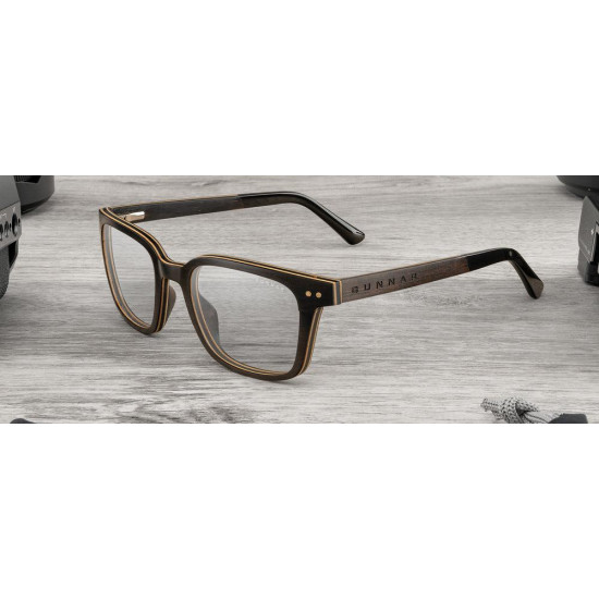 Computer glasses GUNNAR Muir Ebony (wood), Amber Computer glasses GUNNAR Muir Ebony (wood), Amber