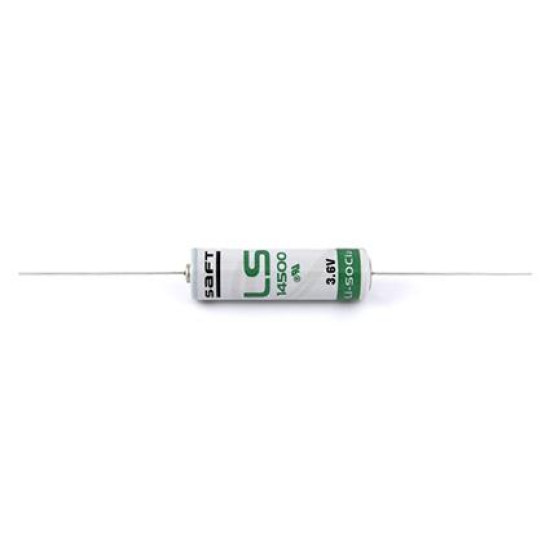 Литиево тионил батерия SAFT 3,6V AA R6 2,6Ah LS14500 -с удълж. жички Литиево тионил батерия SAFT 3,6V AA R6 2,6Ah LS14500 -с удълж. жички