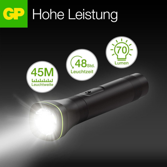 Torch GP BATTERIES C107B LED 70 lumens 2*AA battery Torch GP BATTERIES C107B LED 70 lumens 2*AA battery