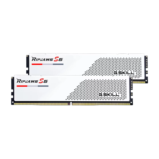 Memory G.SKILL Ripjaws S5 White 64GB(2x32GB) DDR5 6000MHz - Intel XMP Memory G.SKILL Ripjaws S5 White 64GB(2x32GB) DDR5 6000MHz - Intel XMP