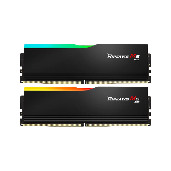 Memory G.SKILL Ripjaws M5 RGB Black 64GB(2x32GB) DDR5-6000 - Intel XMP Memory G.SKILL Ripjaws M5 RGB Black 64GB(2x32GB) DDR5-6000 - Intel XMP