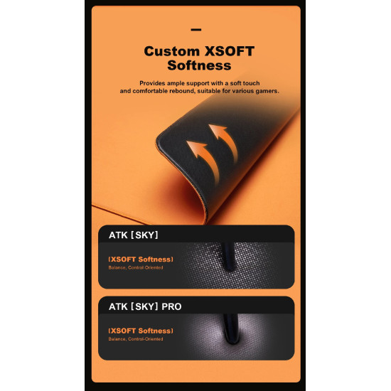 ATK професионален геймърски пад за мишка Gaming Mousepad SKY MINI - Korean Polyurethane, 360 x 300 mm ATK професионален геймърски пад за мишка Gaming Mousepad SKY MINI - Korean Polyurethane, 360 x 300 mm