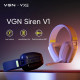 VGN безжични геймърски слушалки Wireless Gaming Headphones - SIREN V1 Black - Bluetooth 5.3, 2.4G VGN безжични геймърски слушалки Wireless Gaming Headphones - SIREN V1 Black - Bluetooth 5.3, 2.4G