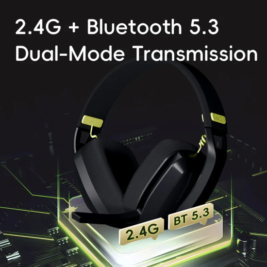VGN безжични геймърски слушалки Wireless Gaming Headphones - SIREN V1 Black - Bluetooth 5.3, 2.4G VGN безжични геймърски слушалки Wireless Gaming Headphones - SIREN V1 Black - Bluetooth 5.3, 2.4G