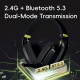 VGN безжични геймърски слушалки Wireless Gaming Headphones - SIREN V1 Black - Bluetooth 5.3, 2.4G VGN безжични геймърски слушалки Wireless Gaming Headphones - SIREN V1 Black - Bluetooth 5.3, 2.4G