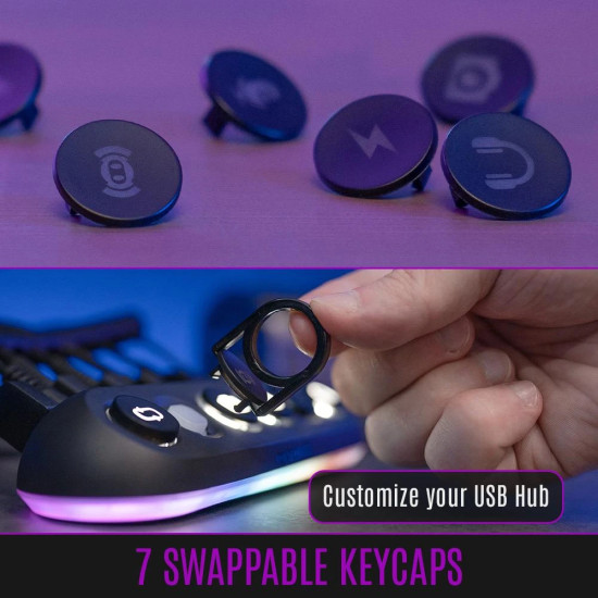 Streamplify стрийминг хъб/дек Streaming HUB DECK 5 RGB - 5 x USB-A - SPUH-HD51217.11 Streamplify стрийминг хъб/дек Streaming HUB DECK 5 RGB - 5 x USB-A - SPUH-HD51217.11