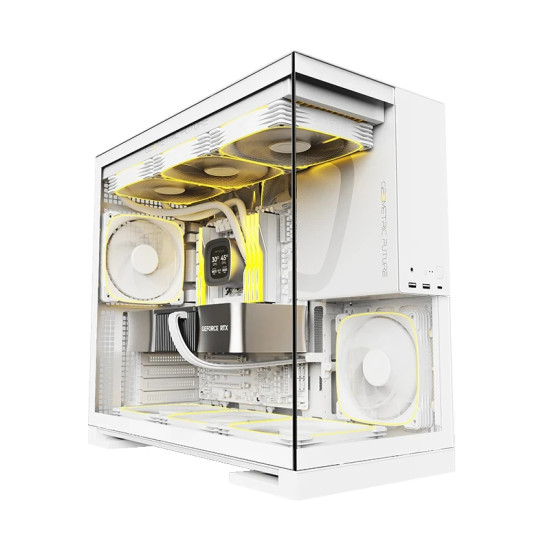Geometric Future кутия Case EATX - Model 5 White - 5 x 140 mm aRGB fans included Geometric Future кутия Case EATX - Model 5 White - 5 x 140 mm aRGB fans included