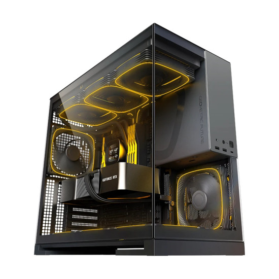 Geometric Future кутия Case EATX - Model 5 Black/Grey - 5 x 140 mm aRGB fans included Geometric Future кутия Case EATX - Model 5 Black/Grey - 5 x 140 mm aRGB fans included