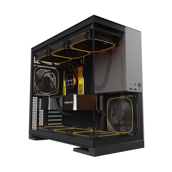 Geometric Future кутия Case EATX - Model 5 Black/Grey - 5 x 140 mm aRGB fans included Geometric Future кутия Case EATX - Model 5 Black/Grey - 5 x 140 mm aRGB fans included