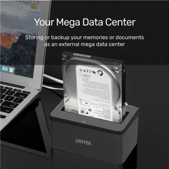 Unitek докинг станция Storage - HDD/SSD Dock - 2.5 and 3.5 inch USB3.0 - Y-1078 Unitek докинг станция Storage - HDD/SSD Dock - 2.5 and 3.5 inch USB3.0 - Y-1078