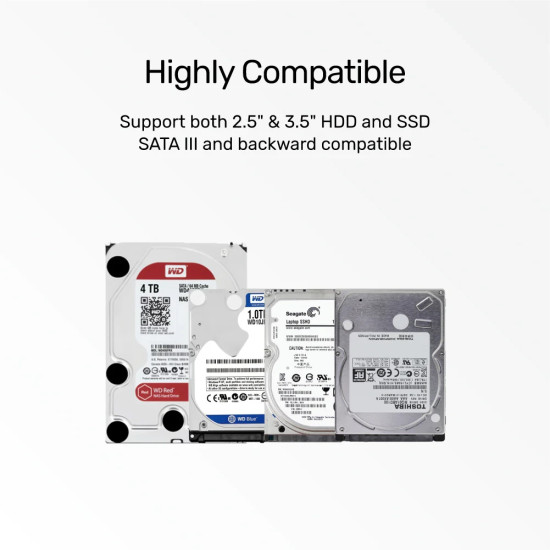Unitek докинг станция Storage - HDD/SSD Dock - 2.5 and 3.5 inch USB3.0 - Y-1078 Unitek докинг станция Storage - HDD/SSD Dock - 2.5 and 3.5 inch USB3.0 - Y-1078