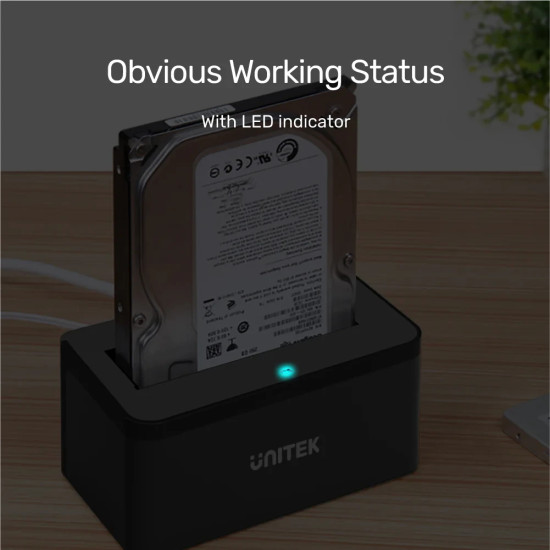Unitek докинг станция Storage - HDD/SSD Dock - 2.5 and 3.5 inch USB3.0 - Y-1078 Unitek докинг станция Storage - HDD/SSD Dock - 2.5 and 3.5 inch USB3.0 - Y-1078