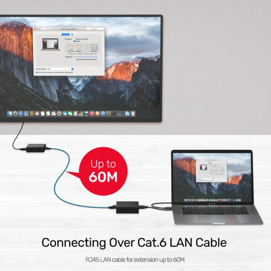Unitek удължител HDMI Extender over LAN - V101A Unitek удължител HDMI Extender over LAN - V101A