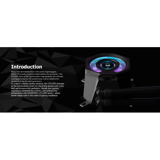 Raijintek водно охлаждане Water Cooling - CYCLOPS 360 Black Raijintek водно охлаждане Water Cooling - CYCLOPS 360 Black