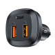 Acefast зарядно за кола Fast Charger Car PD3.0 66W - B9 - USB-C x 1, USB-A x 2, Black Acefast зарядно за кола Fast Charger Car PD3.0 66W - B9 - USB-C x 1, USB-A x 2, Black