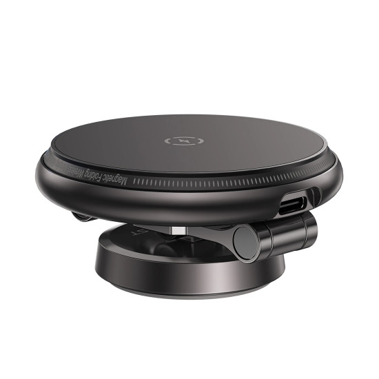 Acefast Зареждаща стойка за телефон за кола Car phone holder - MAG-Charging 15W, Metal, Magnetic Ring, 360 deg, Foldable - D30 - Black Acefast Зареждаща стойка за телефон за кола Car phone holder - MAG-Charging 15W, Metal, Magnetic Ring, 360 deg, Foldable - D30 - Black