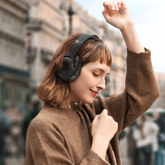 Acefast безжични шумоизолиращи слушалки Active Noise Canceling Wireless Headphones - H4 Black Acefast безжични шумоизолиращи слушалки Active Noise Canceling Wireless Headphones - H4 Black