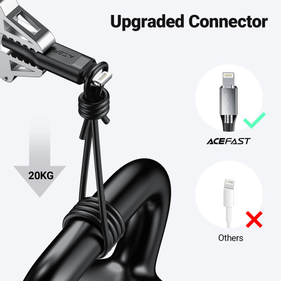 Acefast Кабел USB-C to Lightning Cable 30W 1.20m MFI Certified TPE - C3-01 - White Acefast Кабел USB-C to Lightning Cable 30W 1.20m MFI Certified TPE - C3-01 - White