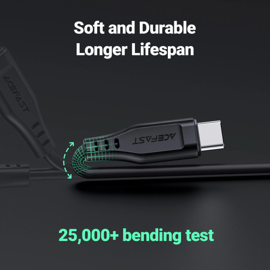 Acefast Кабел USB-C to Lightning Cable 30W 1.20m MFI Certified TPE - C3-01 - White Acefast Кабел USB-C to Lightning Cable 30W 1.20m MFI Certified TPE - C3-01 - White