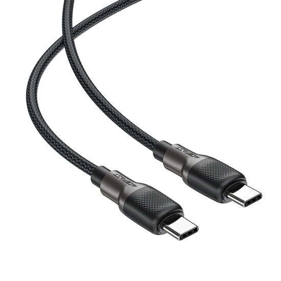 Acefast Кабел USB-C to USB-C Cable 60W Silicone braid 1.2m - C10-03 - Black Acefast Кабел USB-C to USB-C Cable 60W Silicone braid 1.2m - C10-03 - Black