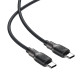 Acefast Кабел USB-C to USB-C Cable 60W Silicone braid 1.2m - C10-03 - Black Acefast Кабел USB-C to USB-C Cable 60W Silicone braid 1.2m - C10-03 - Black