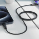 Acefast Кабел USB-C to USB-C Cable 60W Silicone braid 1.2m - C10-03 - Black Acefast Кабел USB-C to USB-C Cable 60W Silicone braid 1.2m - C10-03 - Black