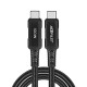 Acefast Кабел USB-C to USB-C Cable 100W 2m Aluminum alloy - C4-03 - Black Acefast Кабел USB-C to USB-C Cable 100W 2m Aluminum alloy - C4-03 - Black