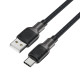 Acefast Кабел USB-A to USB-C Cable 3A 1.2m - C10-04 - Black Acefast Кабел USB-A to USB-C Cable 3A 1.2m - C10-04 - Black
