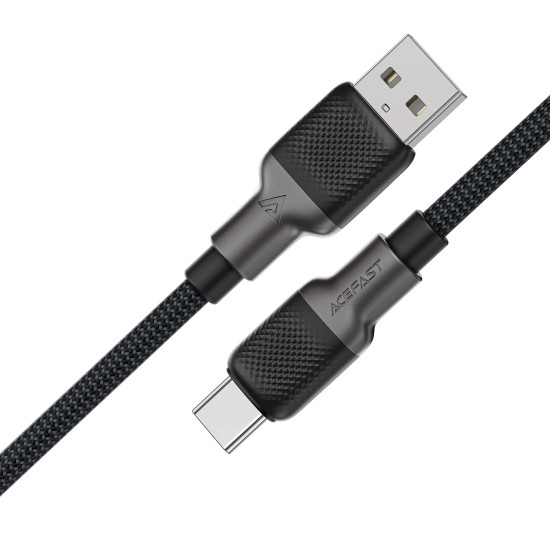 Acefast Кабел USB-A to USB-C Cable 3A 1.2m - C10-04 - Black Acefast Кабел USB-A to USB-C Cable 3A 1.2m - C10-04 - Black
