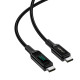 Acefast Кабел USB-C to USB-C Cable 100W 2m with digital display - C6-03 - Black Acefast Кабел USB-C to USB-C Cable 100W 2m with digital display - C6-03 - Black