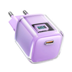 Acefast Универсално зарядно за стена Charger Wall GaN PD30W - A53 - USB-C x 1, Purple